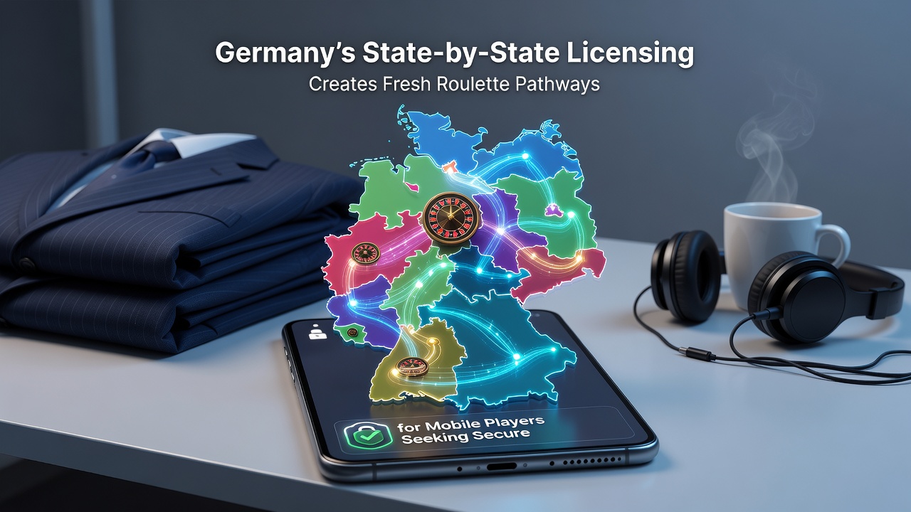 Mobile Nutzer bei der Nutzung von Live-Roulette auf einem Smartphone mit Fokus auf sichere Verbindungen unter regionalen Lizenzen