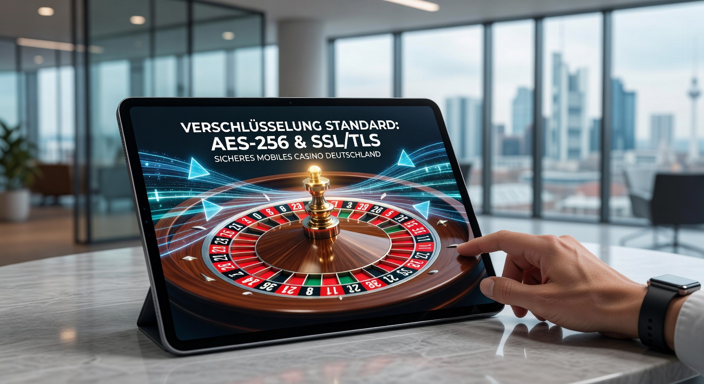 Mobile Roulette-Session mit Verschlüsselungssymbolen und geschützter Übertragung