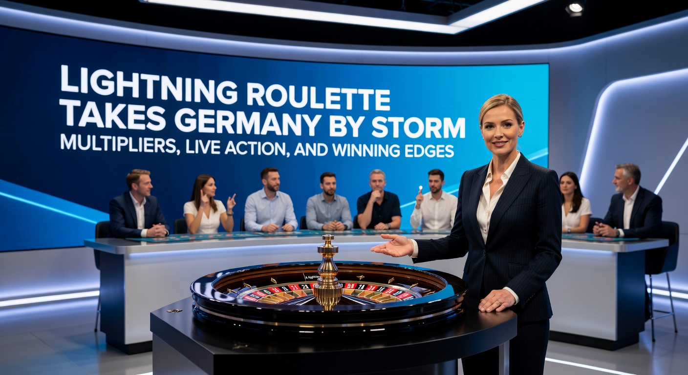 Nahaufnahme eines Lightning-Roulette-Rades mit aktiven Blitzen und Multiplikator-Anzeigen während einer Live-Runde