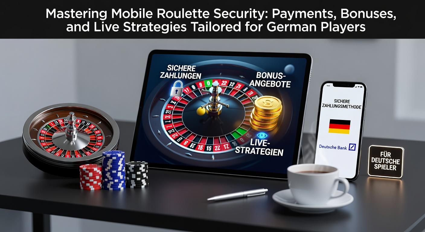 Smartphone mit Roulette-Rad und Schloss-Symbol für Sicherheit bei mobilen Zahlungen