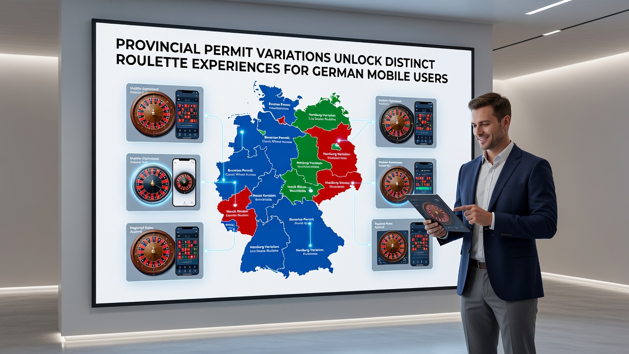 Vergleichende Ansicht zweier Roulette-Apps mit regional unterschiedlichen Features auf mobilen Geräten
